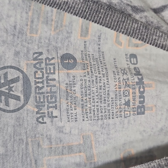 American Fighter‎ Gray Graphic T-Shirt Large - Picture 3 of 6